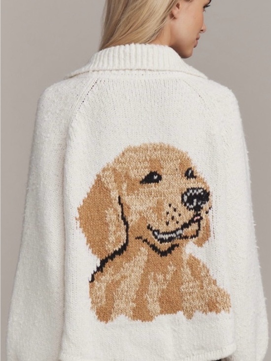 Pilcro Sweaters - Anthropologie Pilcro Jesse the dog women’s sweater golden retriever size small